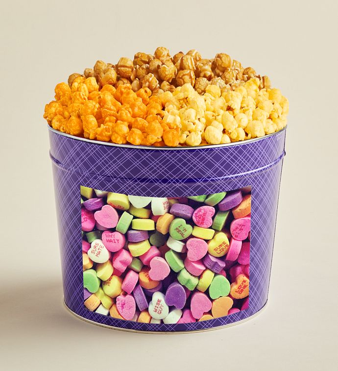 Tins With Pop&reg; Love You Love Me Heart Candies